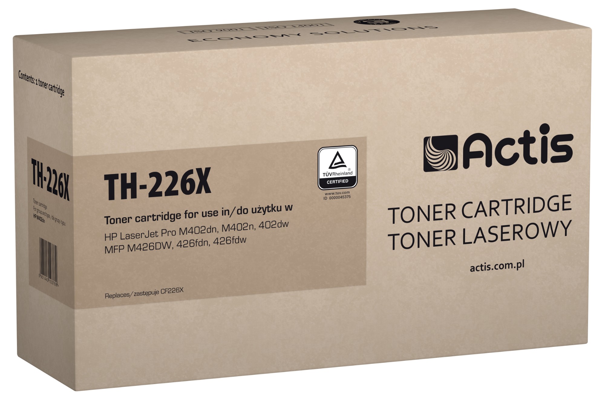 Actis TH-226X toner (replacement for HP 26X CF226X; Standard; 9000 pages; black)