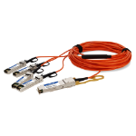 AddOn Networks QSFP-4SFP-AOC7M-OE-C-AO InfiniBand/fibre optic cable 7 m QSFP+ 4x SFP+ AOC Orange