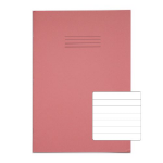 Rhino 13 x 9 Oversized Exercise Book 40 Page, Pink, F12 (Pack of 100)