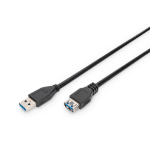 Digitus AK-300203-018-S USB-kabel USB 3.2 Gen 1 (3.1 Gen 1) 1,8 m USB A Zwart