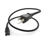 UNC PWCD-515PC15-15A-10F-BLK power cable Black 120" (3.05 m) NEMA 5-15P C15 coupler