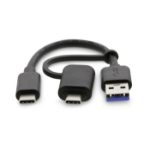 LMP 21242 USB cable USB 3.2 Gen 2 (3.1 Gen 2) 0.15 m USB C USB A Black