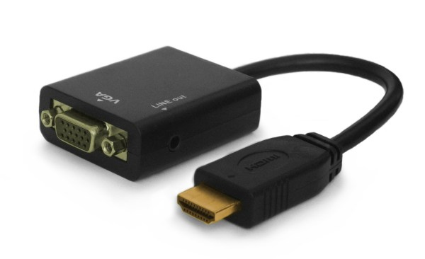 Image of Savio CL-23 video cable adapter 0.5 m VGA (D-Sub) HDMI Type A...