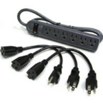 C2G Surge Suppressor Gray 6 AC outlet(s) 125 V