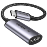 Ugreen 15575 cable gender changer USB C DisplayPort Grey