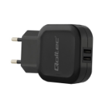 Qoltec 50186 mobile device charger Indoor Black