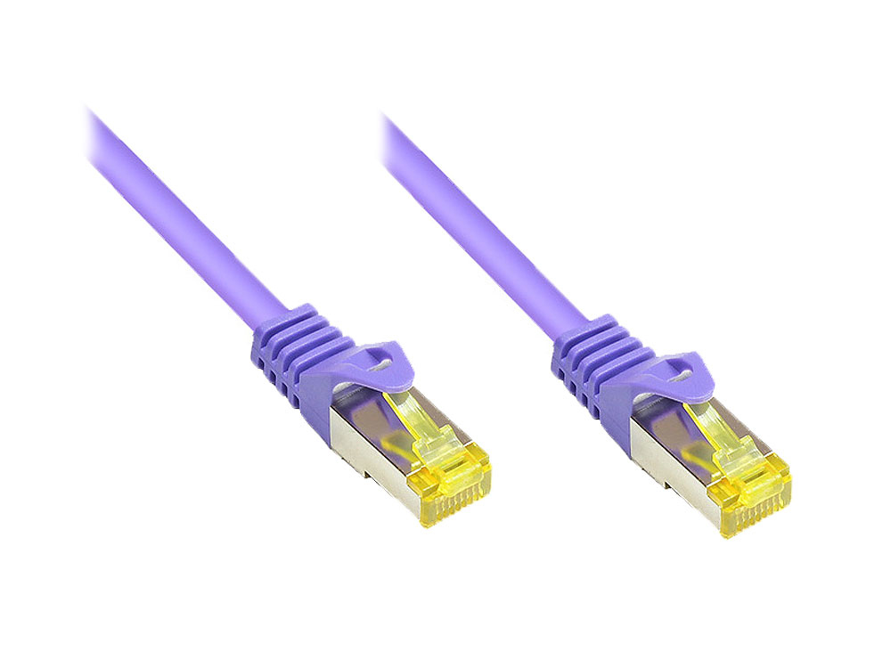 Alcasa 5m Cat7 RJ-45 networking cable Violet S/FTP (S-STP)