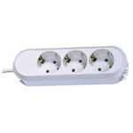 Bachmann 387.270 power extension 1.5 m 3 AC outlet(s) White