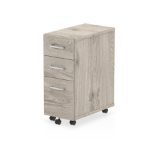 Dynamic I003225 office drawer unit Oak, Grey Melamine Faced Chipboard (MFC)