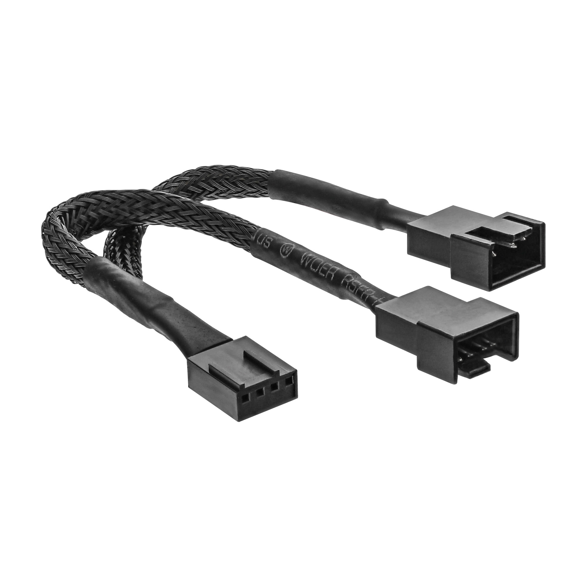 Image of InLine PWM fan power y-cable, 4pin. 1M/2F, 0.15m