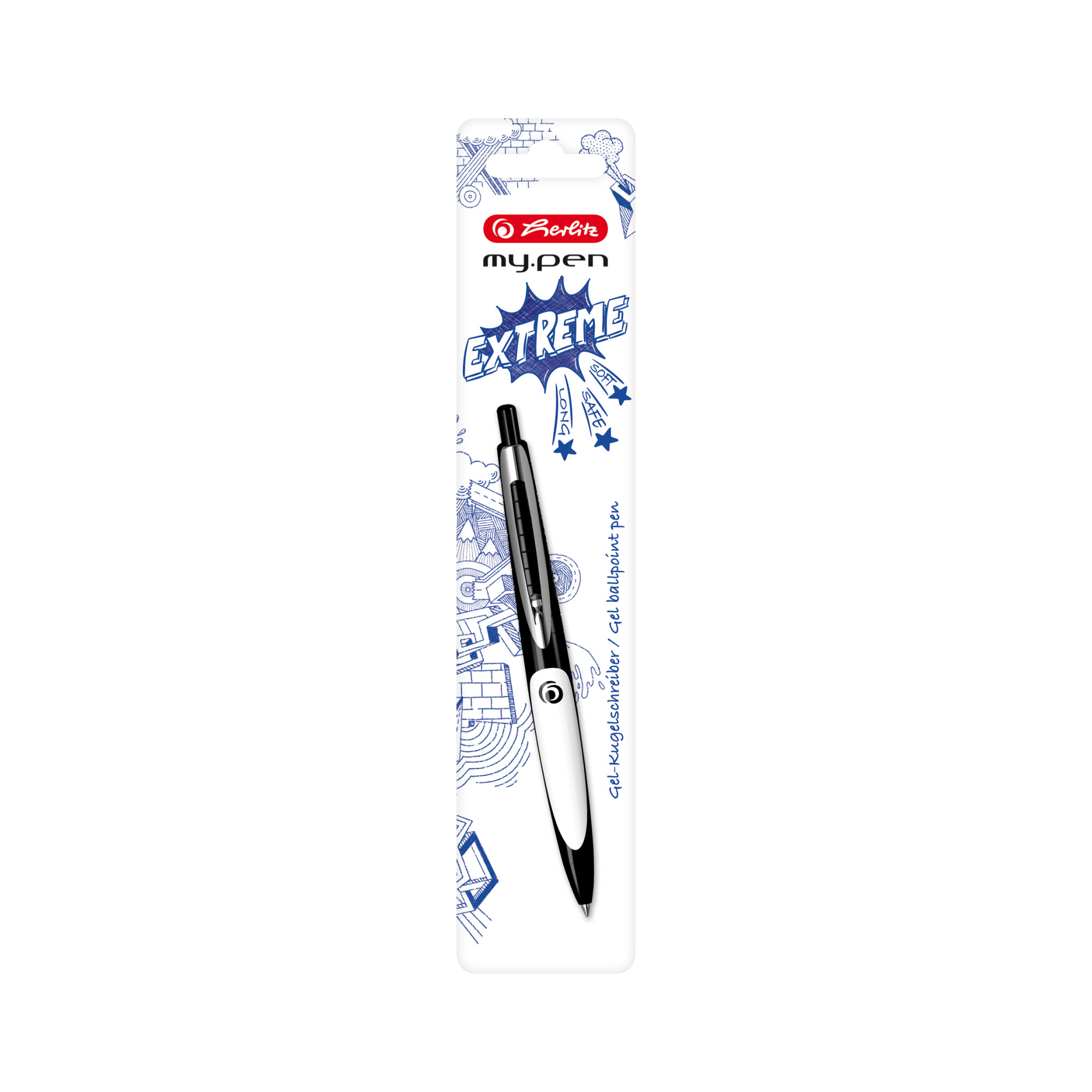 Image of Herlitz my.pen Black Clip-on retractable ballpoint pen 1 pc(s)