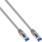 InLine Patch Cable S/FTP PiMF Cat.6A halogen free 500MHz grey 0.3m