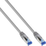 InLine Patch Cable S/FTP PiMF Cat.6A halogen free 500MHz grey 0.25m