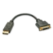 Lindy 41004 video cable adapter 0.15 m DisplayPort DVI-D Black