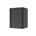 Lanview RWF16U45BL rack cabinet 16U Wall mounted rack Black
