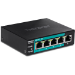 Trendnet TE-FP051 switch No administrado Fast Ethernet (10/100) Energía sobre Ethernet (PoE) Negro