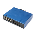 Digitus DN-651161 netwerk-switch Managed L2/L3 Gigabit Ethernet (10/100/1000) Power over Ethernet (PoE) Zwart, Blauw