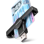 Axagon CRE-SMPA smart card reader USB USB 2.0 Black