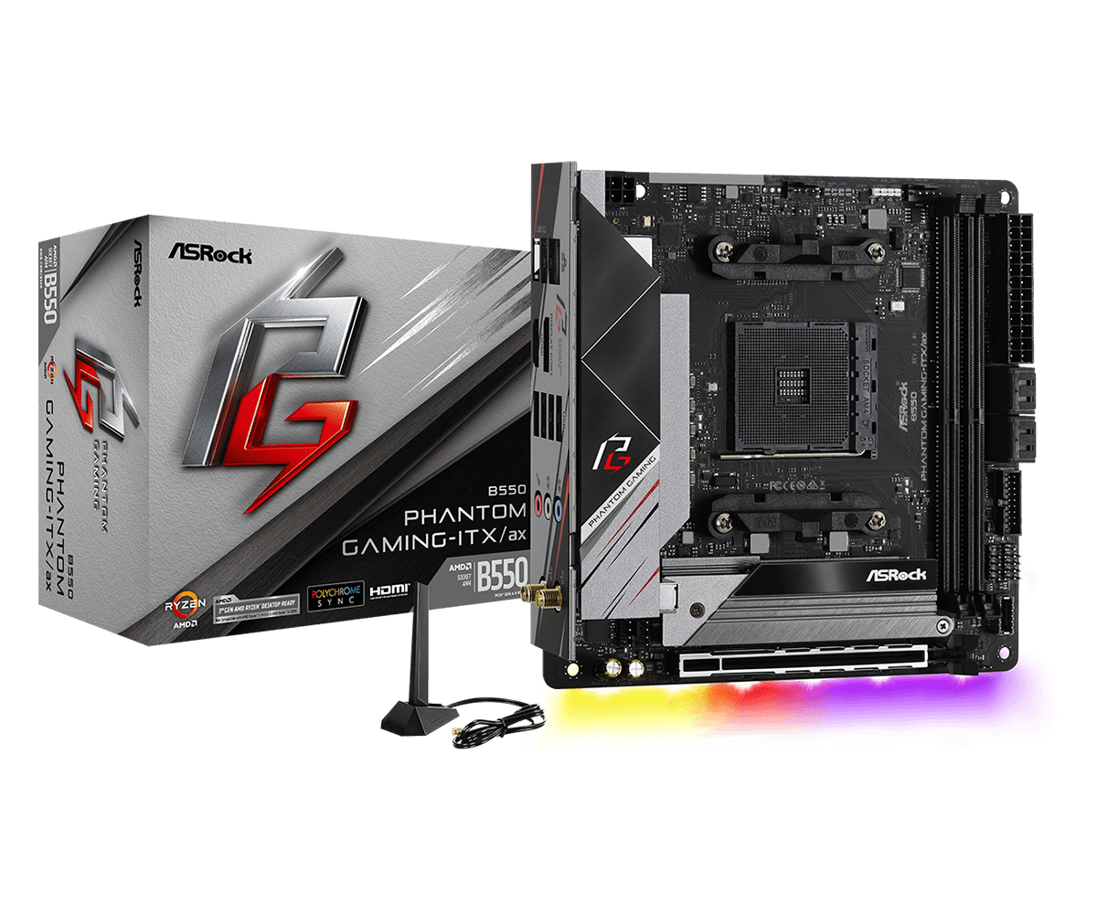 Image of Asrock B550 Phantom Gaming-ITX/a AMD B550 Socket AM4 mini ITX