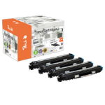 Peach PT1070 tonercartridge 4 stuk(s) Compatibel Zwart, Cyaan, Magenta, Geel