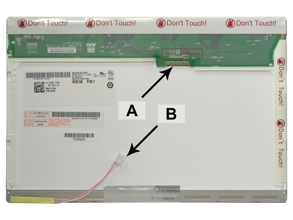 2-Power 12.1 WXGA 1280x800 CCFL1 Glossy Screen - replaces B121EW13V.1