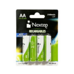 NEXTEP Pila Nextep NE-280CR Recargable Doble A (AA) de 1 - 2 voltios 2100 mAh 4 piezas presentación Blister HR6 NiMH 1.2V