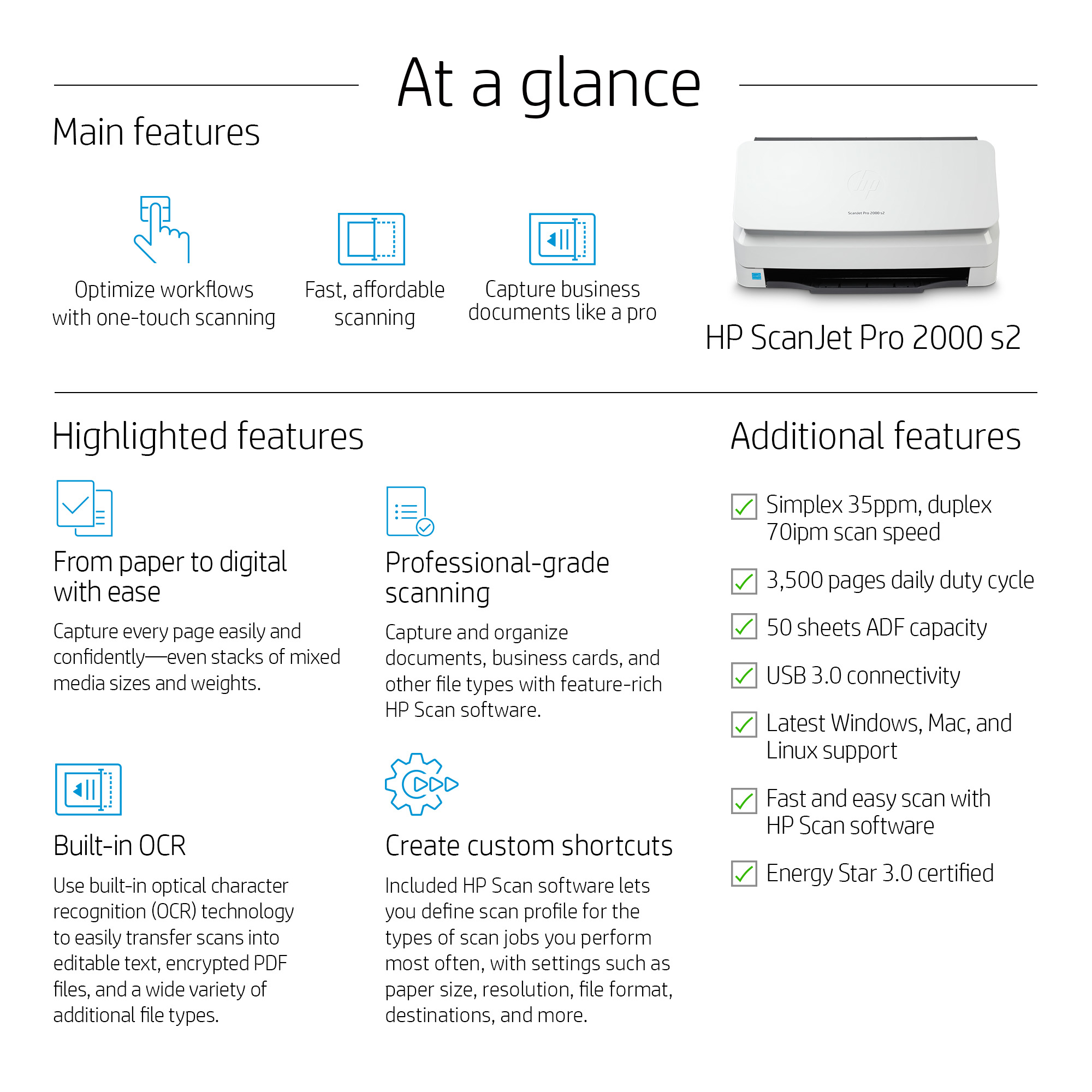 HP SCANJET PRO 2000 S2