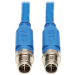 Tripp Lite NM12-6A1-05M-BL M12 X-Code Cat6a 10G F/UTP CMR-LP Shielded Ethernet Cable (M/M), IP68, PoE, Blue, 5 m (16.4 ft.)
