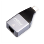 ROLINE 12.02.1110 tussenstuk voor kabels USB Type C RJ-45 Zilver