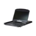 ATEN Consola LCD panorámica single rail con switch KVM integrado VGA PS/2-USB de 16 puertos