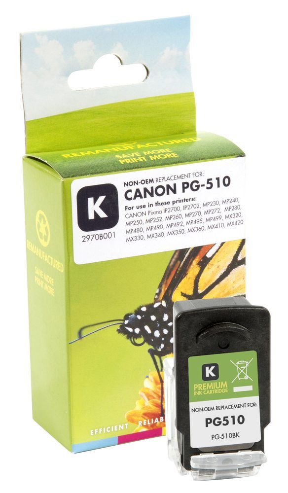 Refilled Canon PG510 Black Ink Cartridge