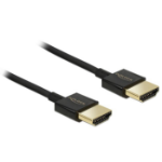 DeLOCK HDMI/HDMI, 0.5 m HDMI cable HDMI Type A (Standard) Black