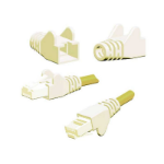 FDL WING MOULDED SNAGPROOF RJ45 CABLE BOOT - WHITE