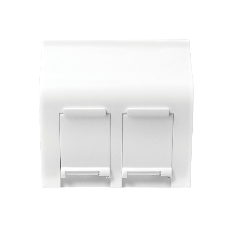 Image of LogiLink French Face Plate 45� type, 45*45 mm, 2 Port, white