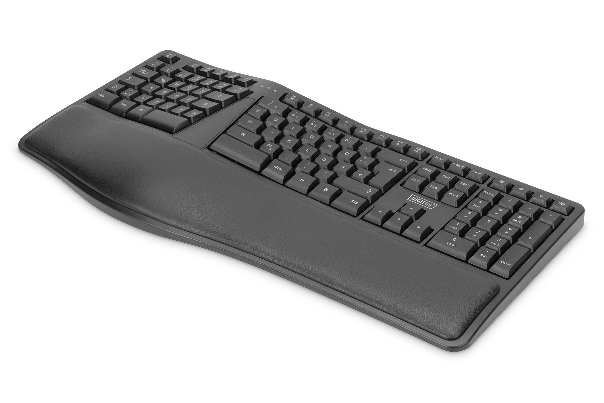 Image of Digitus Ergonomic Keyboard, Wireless, 2.4 GHz