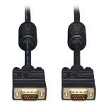 Tripp Lite VGA Coax Monitor Cable, High Resolution Cable with RGB Coax (HD15 M/M), 100-ft.