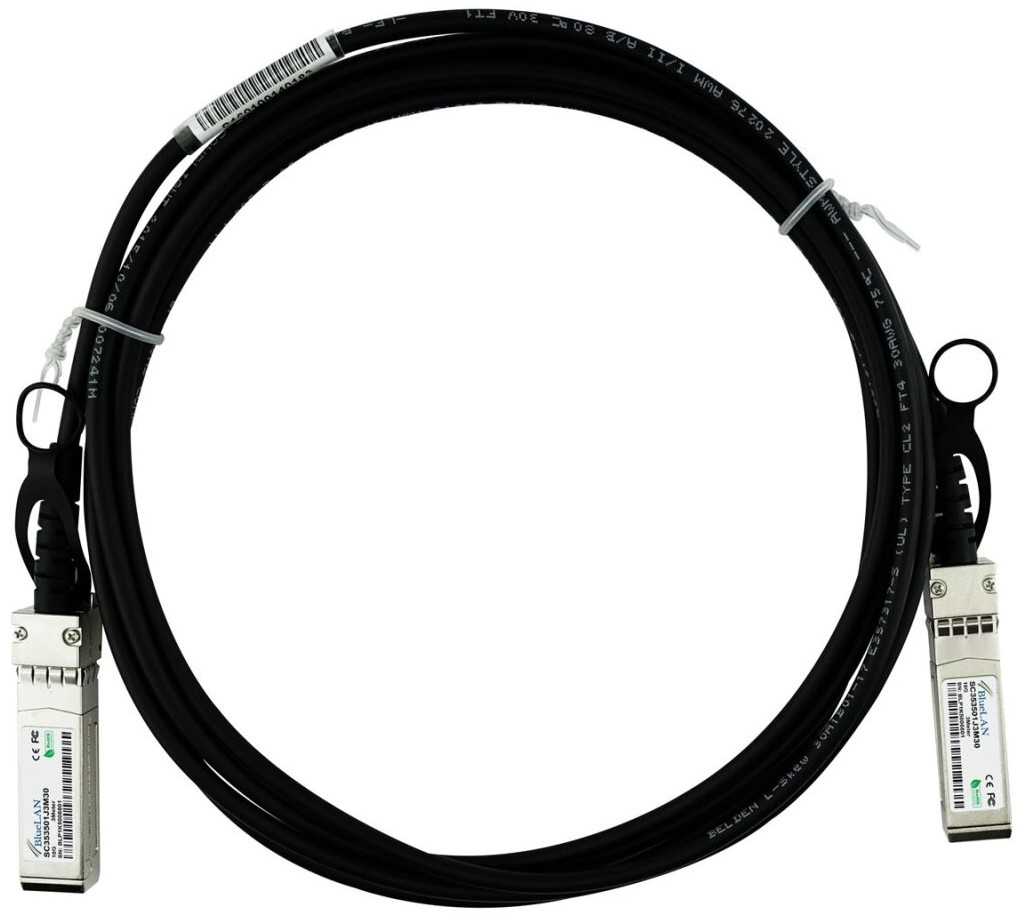 BlueOptics JD096C-BL InfiniBand/fibre optic cable 1 m SFP+ Black