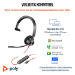 Poly Blackwire 3310 Monaurales USB-C-Headset + USB-C/A-Adapter