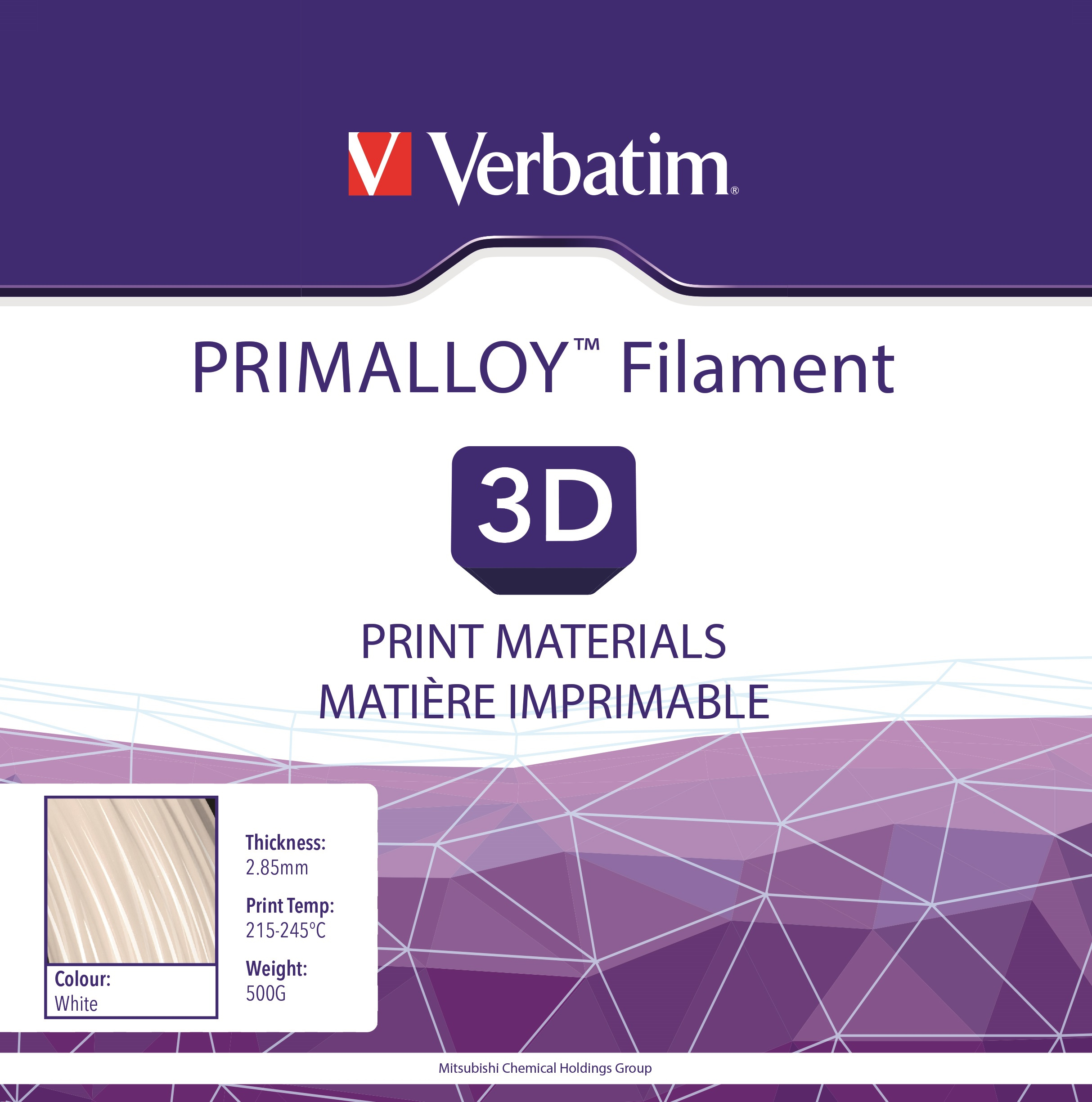 Image of Verbatim PRIMALLOY Thermoplastic elastomer (TPE) White 500 g