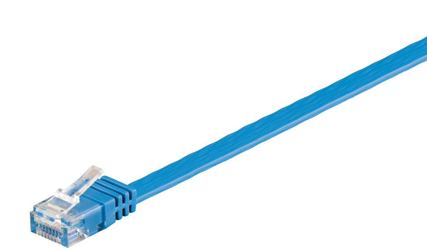 Image of Microconnect V-UTP601B-FLAT networking cable Blue 1 m Cat6 U/UTP (UTP)