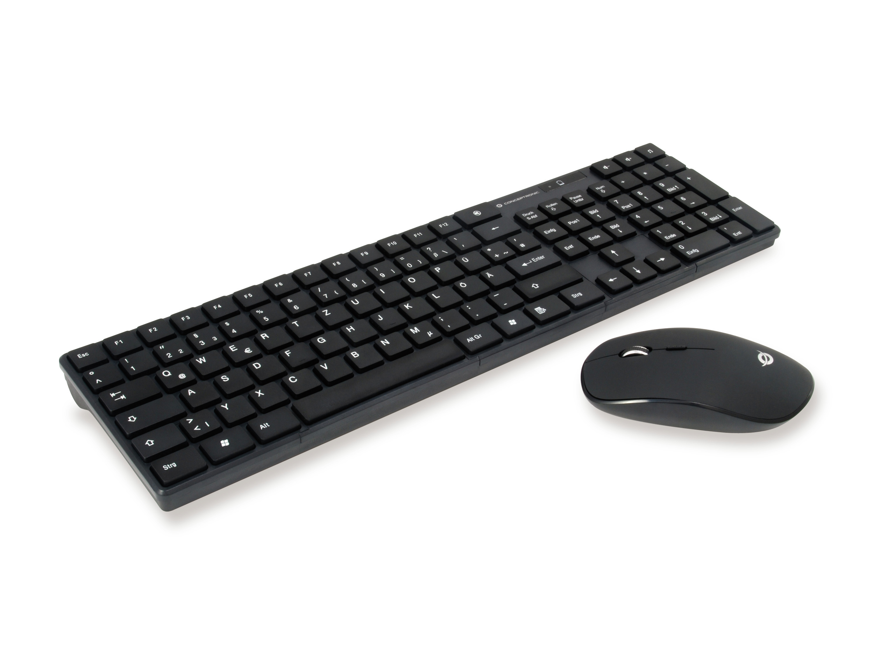 Image of Conceptronic ORAZIO01DE keyboard Mouse included RF Wireless QWERTY...
