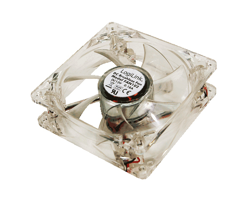 LogiLink PC case fan Computer case 8 cm Transparent