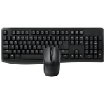 Rapoo X1800Pro keyboard Mouse included Universal RF Wireless QWERTY English Black