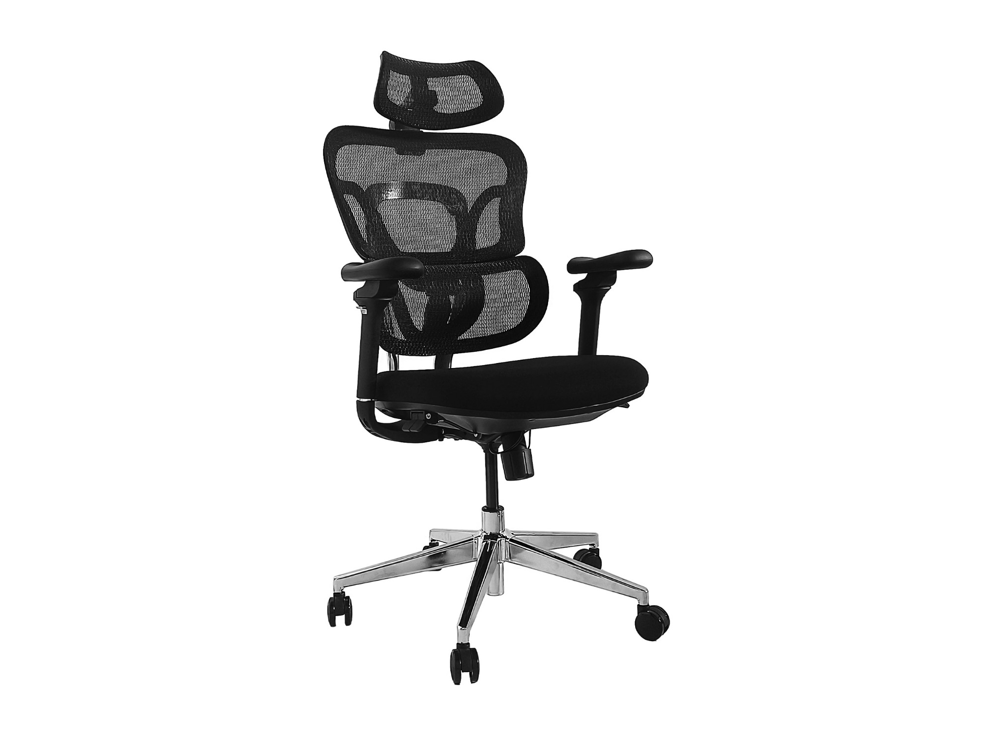 Ergonomic Office Chair with Headrest and Armrests, Black