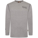 JCB Workwear Banner L/S Grey T-Shirt S