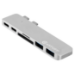 eSTUFF ES84122-SILVER laptop dock/port replicator USB 3.2 Gen 1 (3.1 Gen 1) Type-C