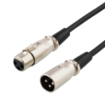 Deltaco XLR-1100 audio cable 10 m Black