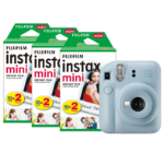 Fujifilm Instax Mini 12 Instant Camera - Pastel Blue - Camera + 60 Shot Pack