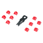 LogiLink RJ45 Port Blocker, 1 Key + 10 Locks, economy type