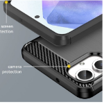 JLC Samsung A06 4G Brushed Silicone mobile phone case 15.5 cm (6.1") Shell case Black